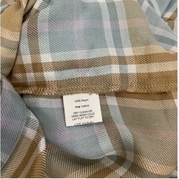 Show Me Your MuMu Plaid Button Down Shirt Dress - Picture 6 of 7